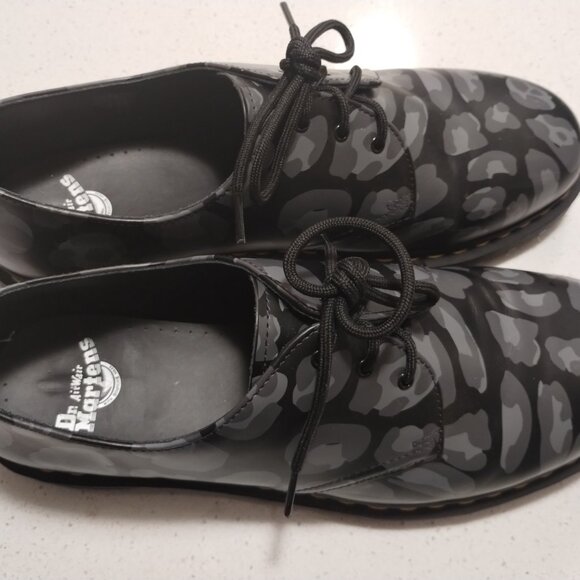 Dr. Martens 1461 Distorted Leopard/Skull‎ Print Oxford Shoes - Men\'s 12